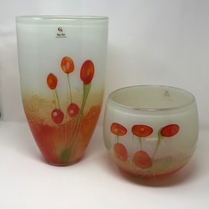 2-Glass Nuevo decorative glassware